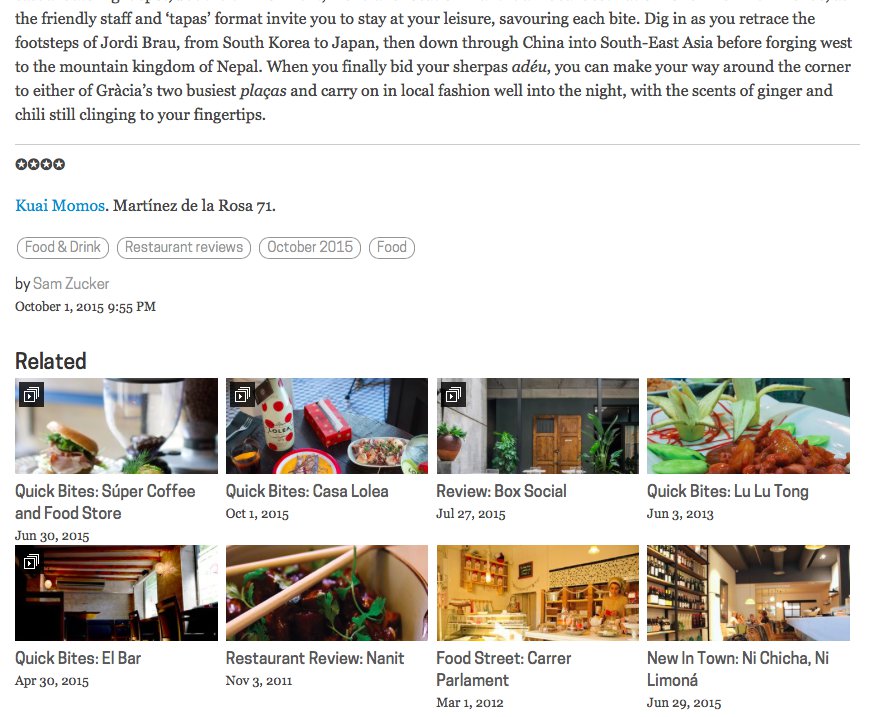 Related Links Thumbnail View